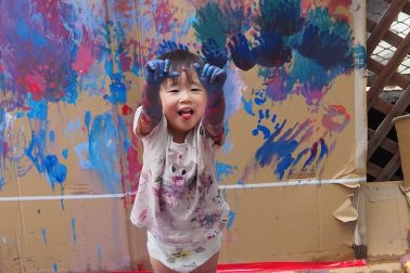 2歳児・ボディーペインティング２