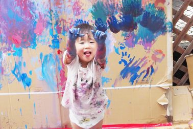 2歳児・ボディーペインティング２